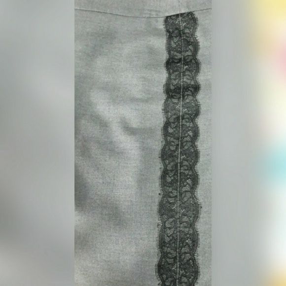 Ann Taylor LOFT gray pencil skirt - Picture 3 of 4